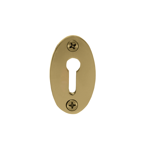 Nostalgic 701368: 2" Classic Keyhole Cover - Antique Brass