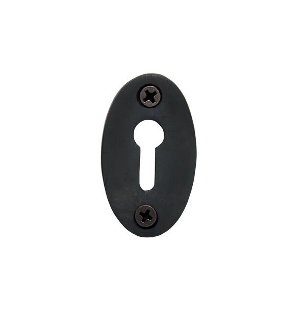 Nostalgic 703057: 2" Classic Keyhole Cover - Oil Rubbed Bronze
