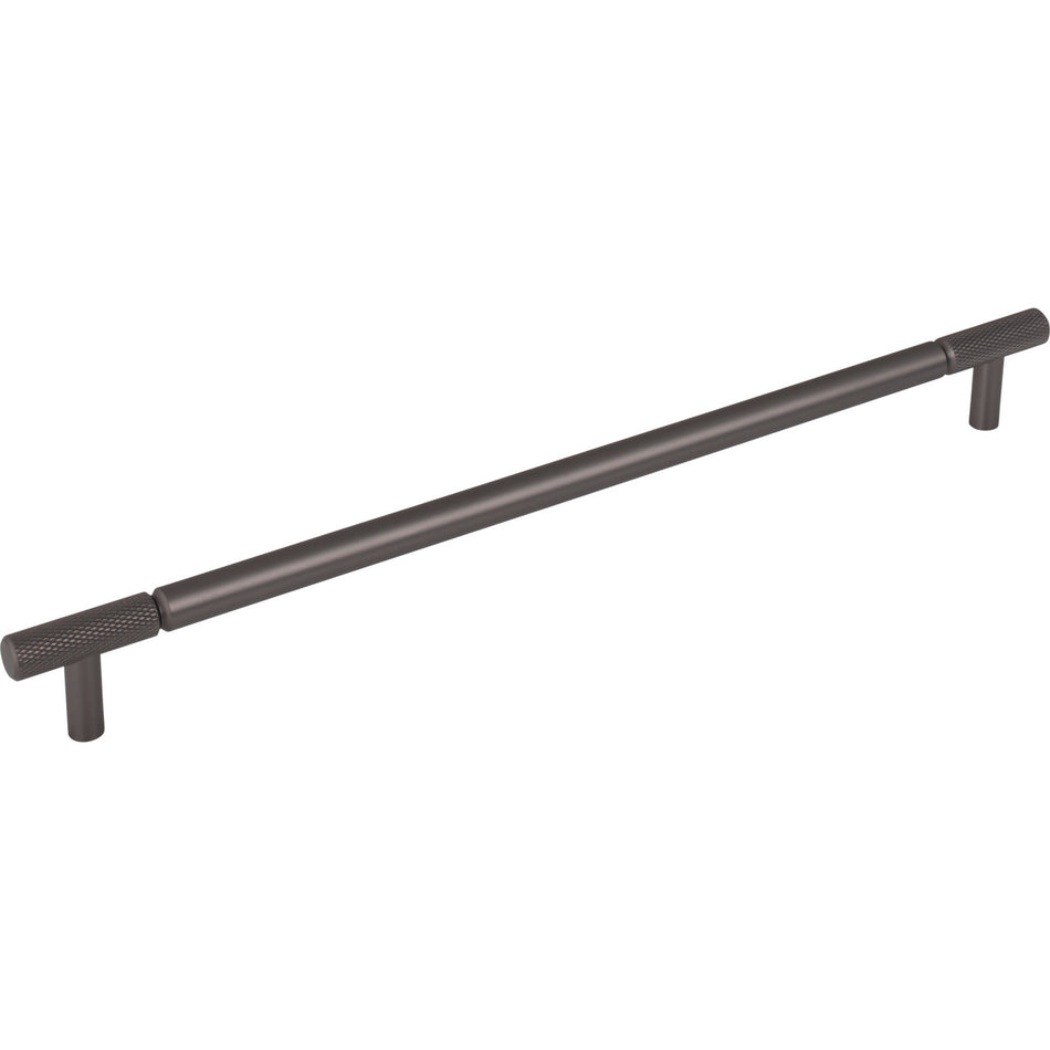 Top Knobs TK3245AG: 12" cc Prestwick Bar Cabinet Pull - Ash Grey