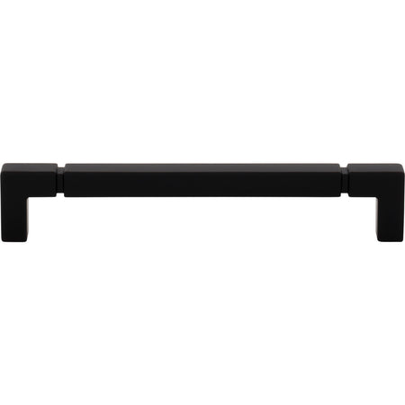Top Knobs TK3223BLK: 6-5/16" cc Langston Cabinet Pull - Flat Black