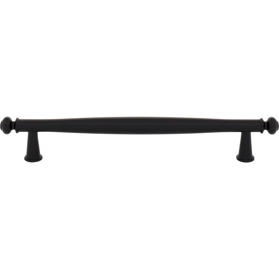 Top Knobs TK3193BLK: 6-5/16" cc Coddington Cabinet Pull - Flat Black