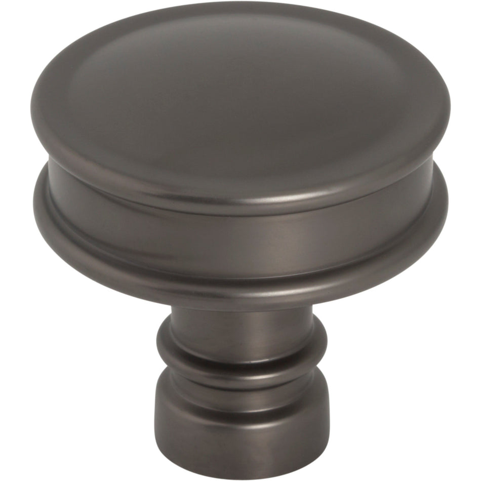 Top Knobs TK3140AG: 1-1/4" Cranford Round Cabinet Knob - Ash Gray