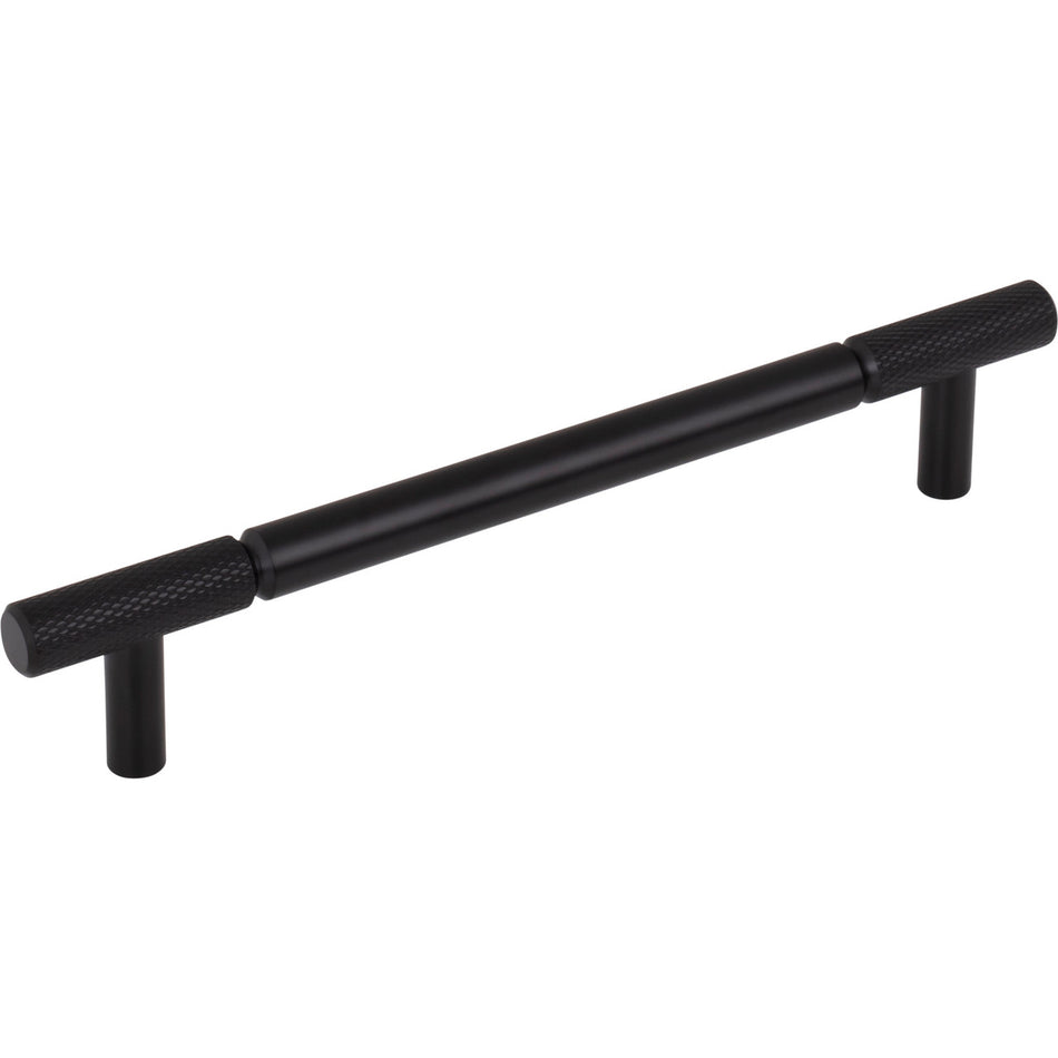 Top Knobs TK3242BLK: 6-5/16" cc Prestwick Bar Cabinet Pull - Flat Black