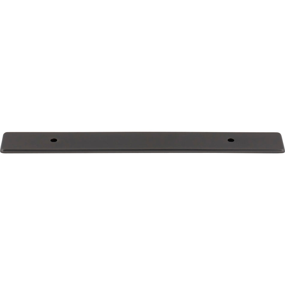 Top Knobs TK3282AG: 1" Radcliffe  Backplate - Ash Grey