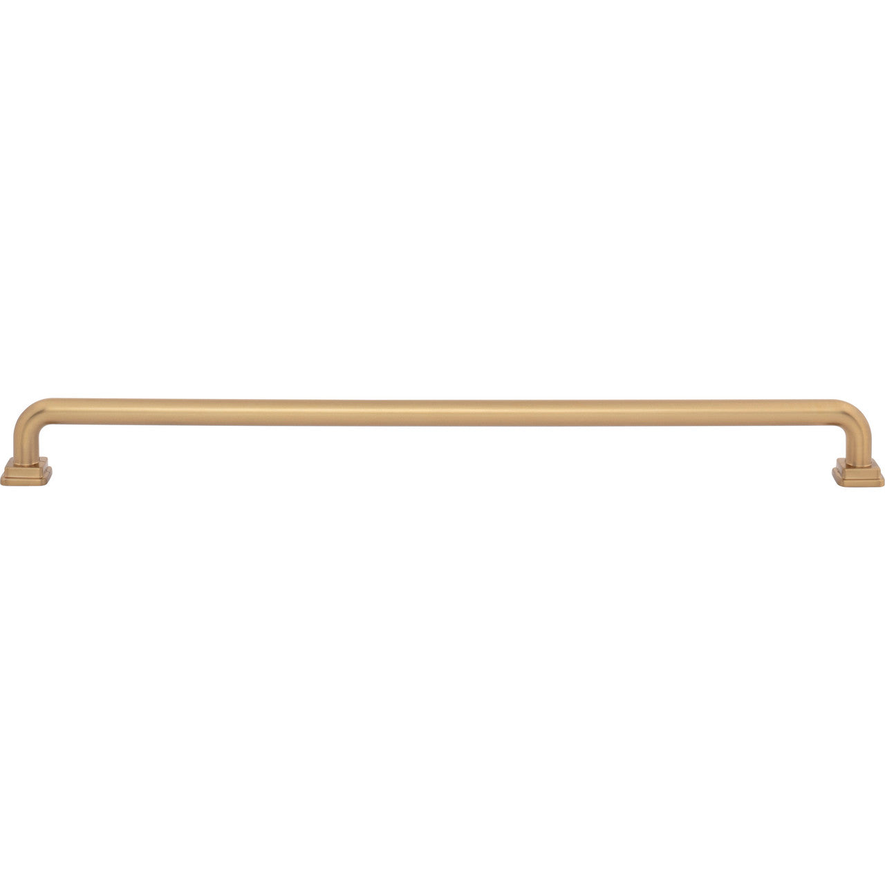 Atlas A6027-WB: 12" cc Kimberton Bar Cabinet Pull - Warm Brass