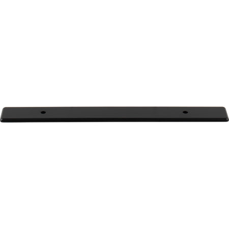 Top Knobs TK3282BLK: 1" Radcliffe  Backplate - Flat Black