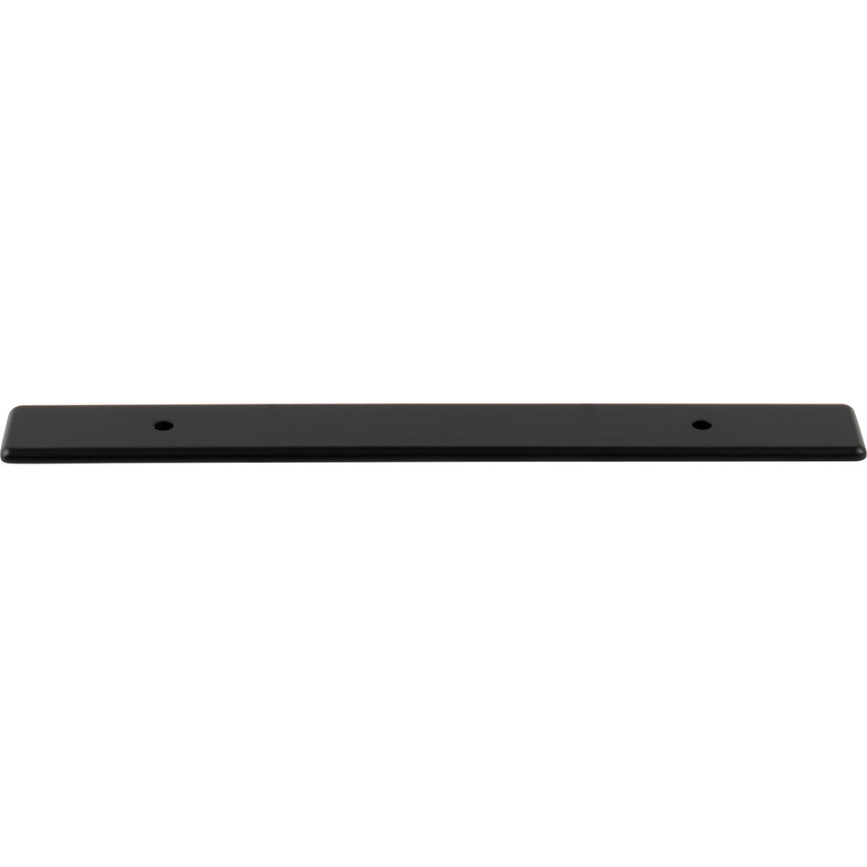 Top Knobs TK3282BLK: 1" Radcliffe  Backplate - Flat Black