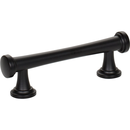 Atlas 326-BL: 3" cc Browning Cabinet Pull - Matte Black