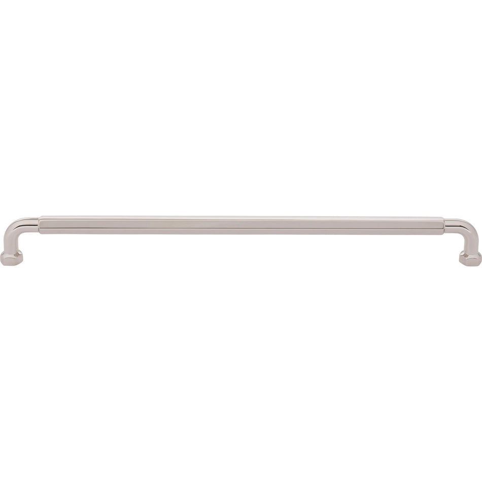 Top Knobs TK3206PN: 12" cc Dustin Cabinet Pull - Polished Nickel