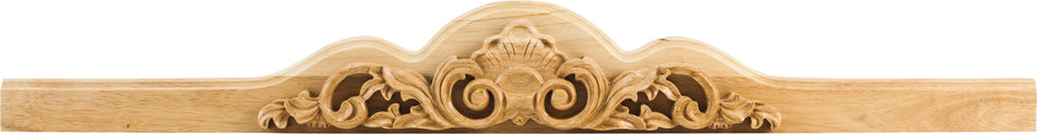 Hardware Resources AP001-RW: 40" x 5" x 3/4" Applique - Rubberwood