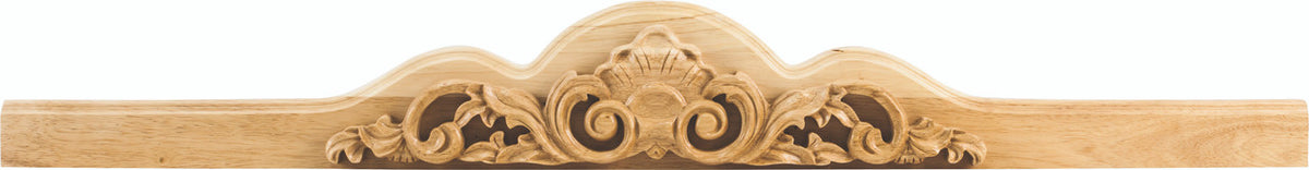 Hardware Resources AP001-RW: 40" x 5" x 3/4" Applique - Rubberwood