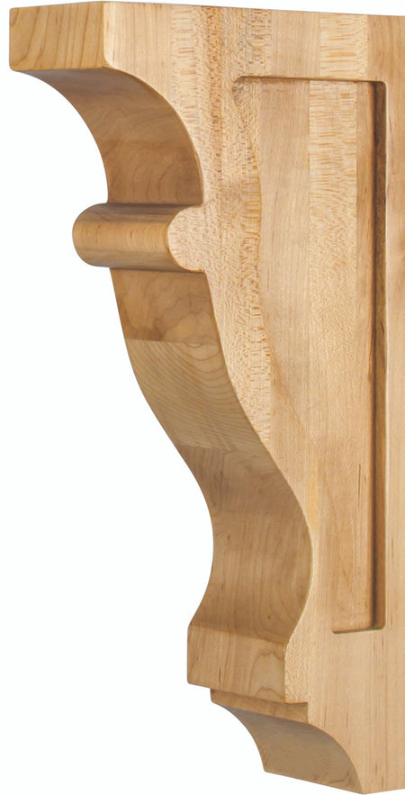 Hardware Resources CORW-1RW: Contour Corbel - Rubberwood
