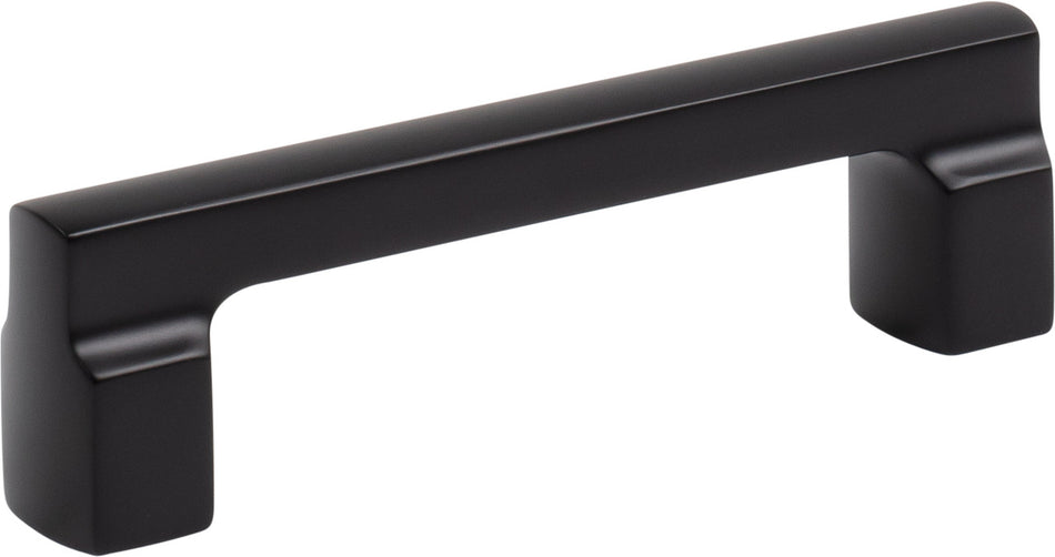 Atlas A522-BL: 96mm cc Reeves Square Bar Cabinet Pull - Matte Black