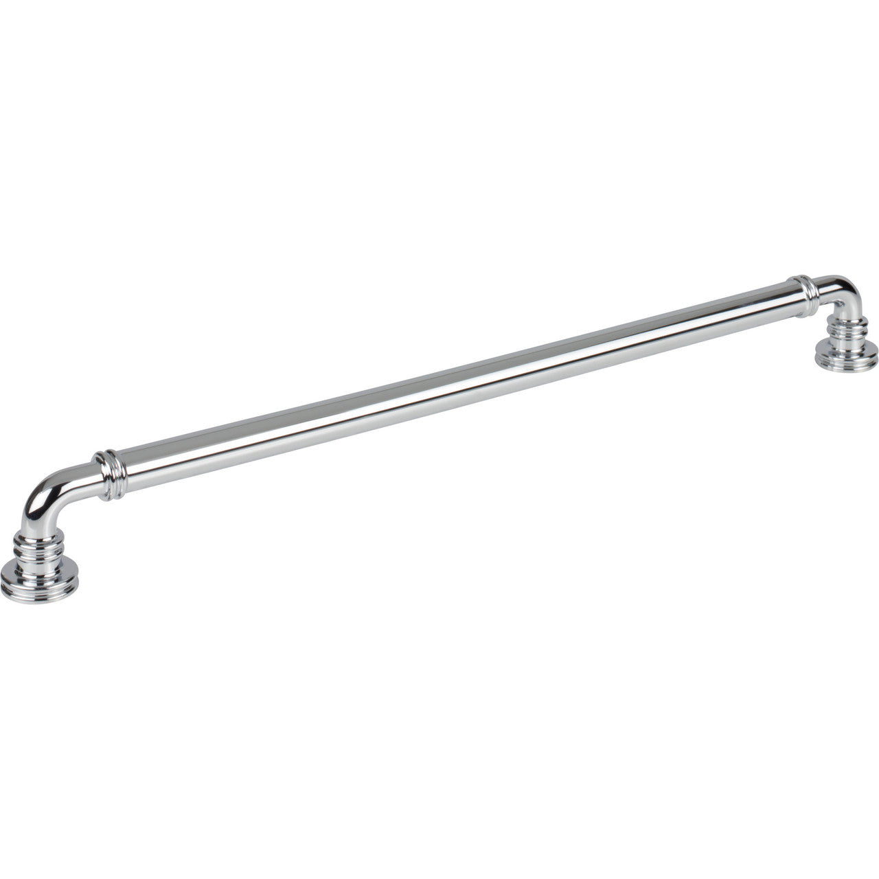 Top Knobs TK3146PC: 12" cc Cranford D-Handle Cabinet Pull - Polished Chrome