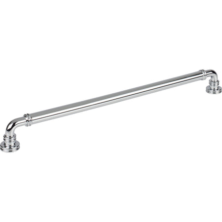 Top Knobs TK3146PC: 12" cc Cranford D-Handle Cabinet Pull - Polished Chrome