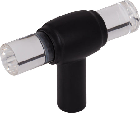 Jeffrey Alexander 775L-MB : 2" Carmen T-Bar Cabinet Knob - Matte Black