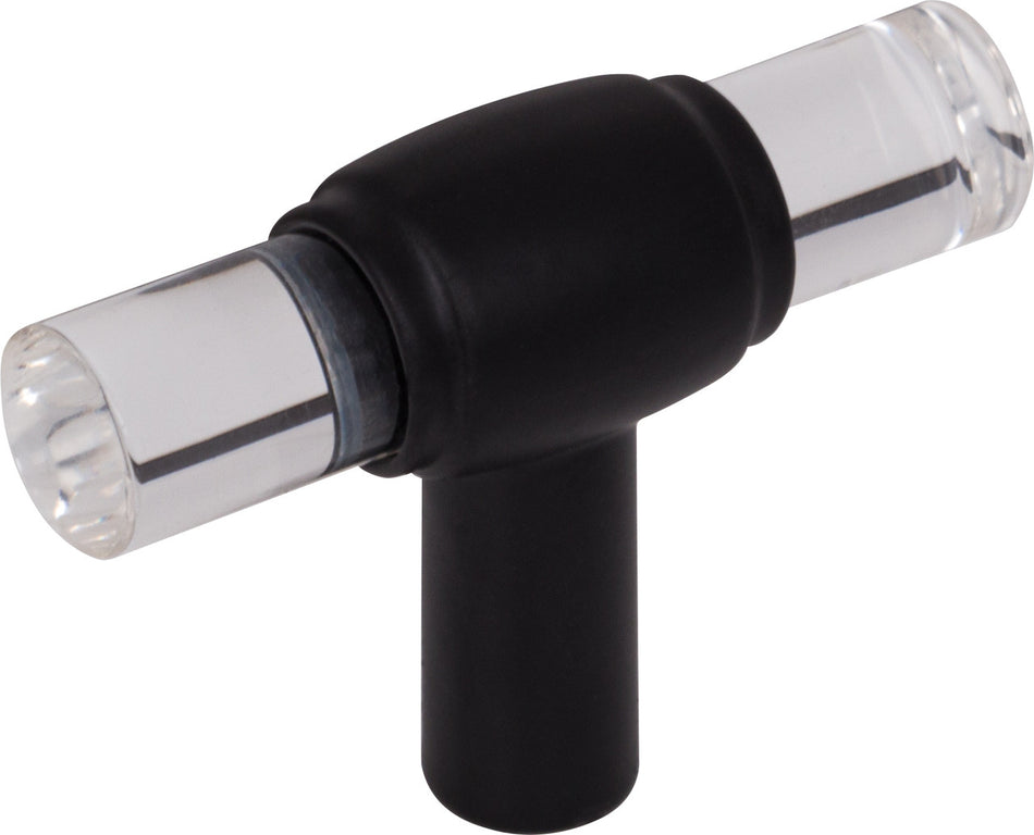 Jeffrey Alexander 775L-MB : 2" Carmen T-Bar Cabinet Knob - Matte Black