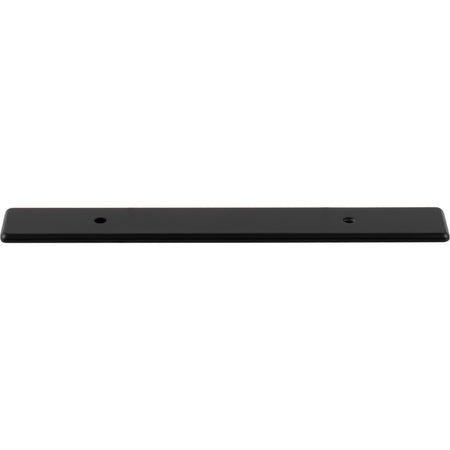 Top Knobs TK3281BLK: 1" Radcliffe  Backplate - Flat Black