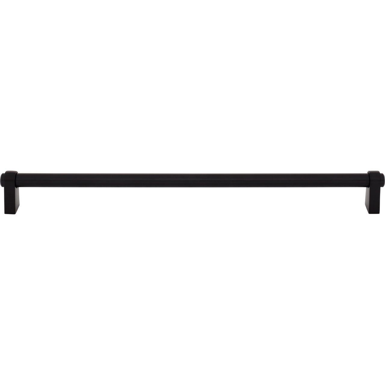 Top Knobs TK3215BLK: 12" cc Lawrence Cabinet Pull - Flat Black