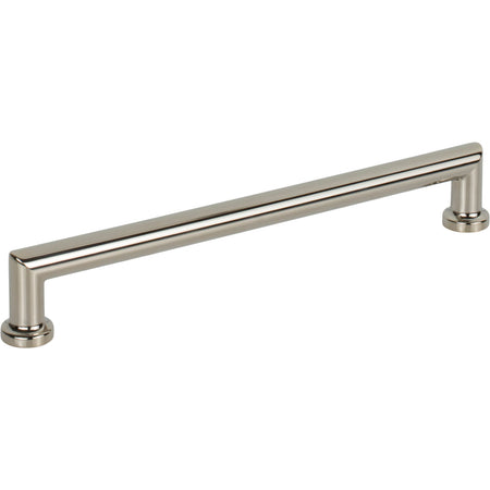 Top Knobs TK3154PN: 7-9/16" cc Morris D-Handle Cabinet Pull - Polished Nickel