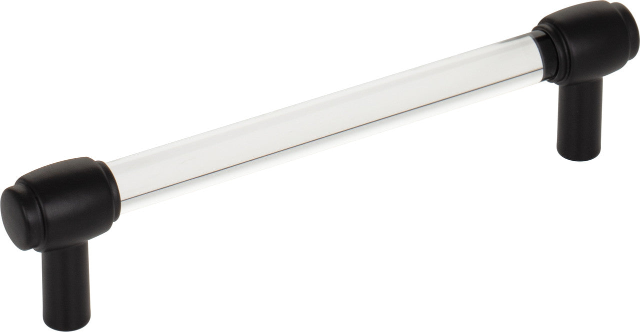 Jeffrey Alexander 775-128MB : 128mm cc Carmen Bar Cabinet Pull - Matte Black