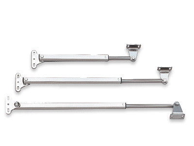 Sugatsune LK-380: 15" Spring Loaded Lid Stay - Satin Stainless Steel