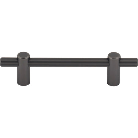 Top Knobs TK3252AG: 3-3/4" cc Dempsey Bar Cabinet Pull - Ash Grey