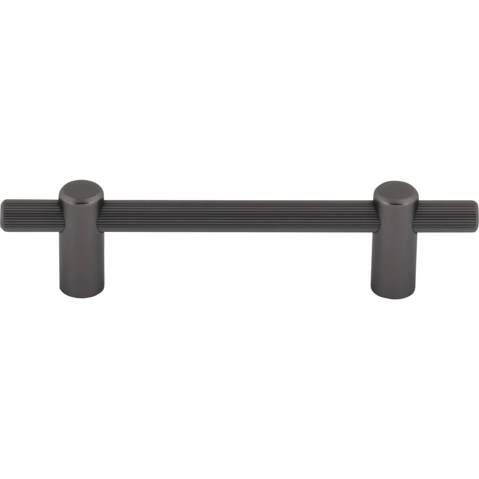 Top Knobs TK3252AG: 3-3/4" cc Dempsey Bar Cabinet Pull - Ash Grey