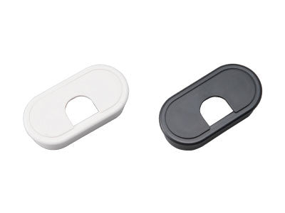 Sugatsune LN-72S-WHT: 72mm Single-Sided Cable Grommet - White