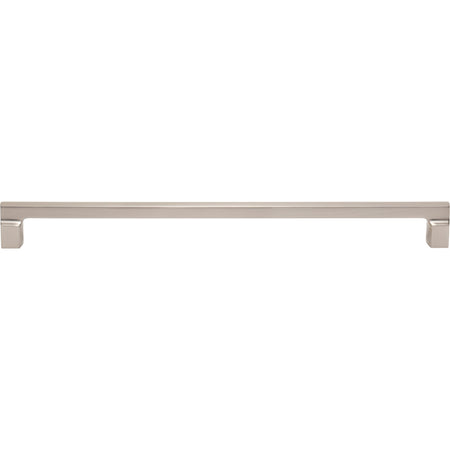 Atlas A527-BRN: 12" cc Reeves Square Bar Cabinet Pull - Brushed Nickel