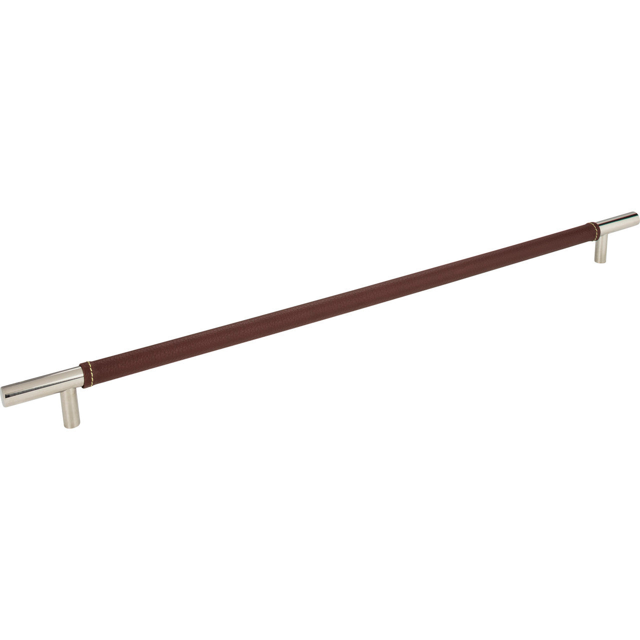Atlas AP05-OW-CH: 17" cc Zanzibar Appliance Pull - Brown/Polished Chrome
