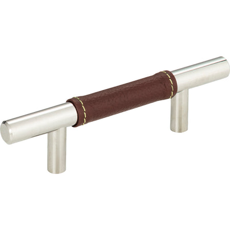 Atlas 280-OW-CH: 3" cc Zanzibar Cabinet Pull - Brown/Polished Chrome