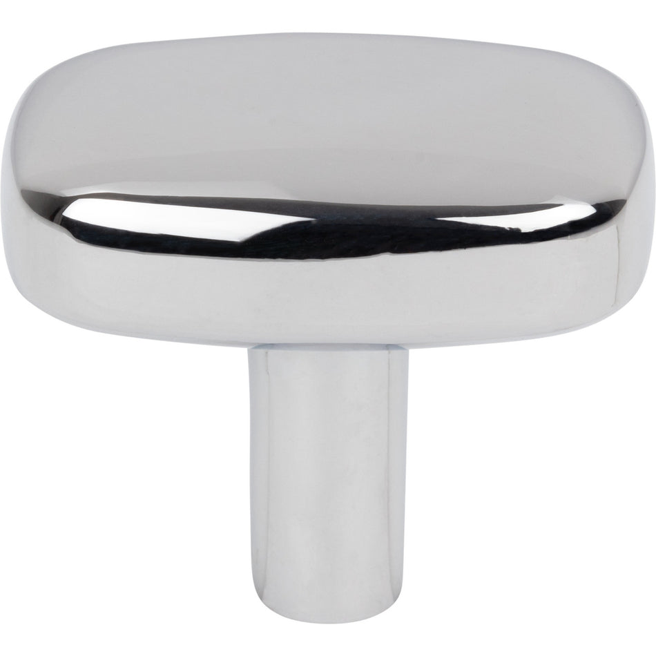 Jeffrey Alexander 329L-PC: 1-1/2" Loxley Rectangle Cabinet Knob - Polished Chrome