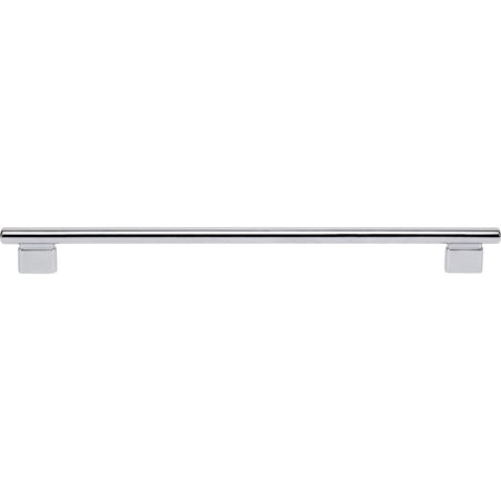 Atlas A517-CH: 12" cc Holloway Round Bar  Appliance Pull - Polished Chrome