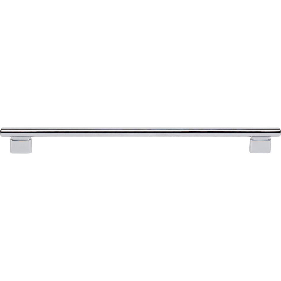 Atlas A517-CH: 12" cc Holloway Round Bar  Appliance Pull - Polished Chrome