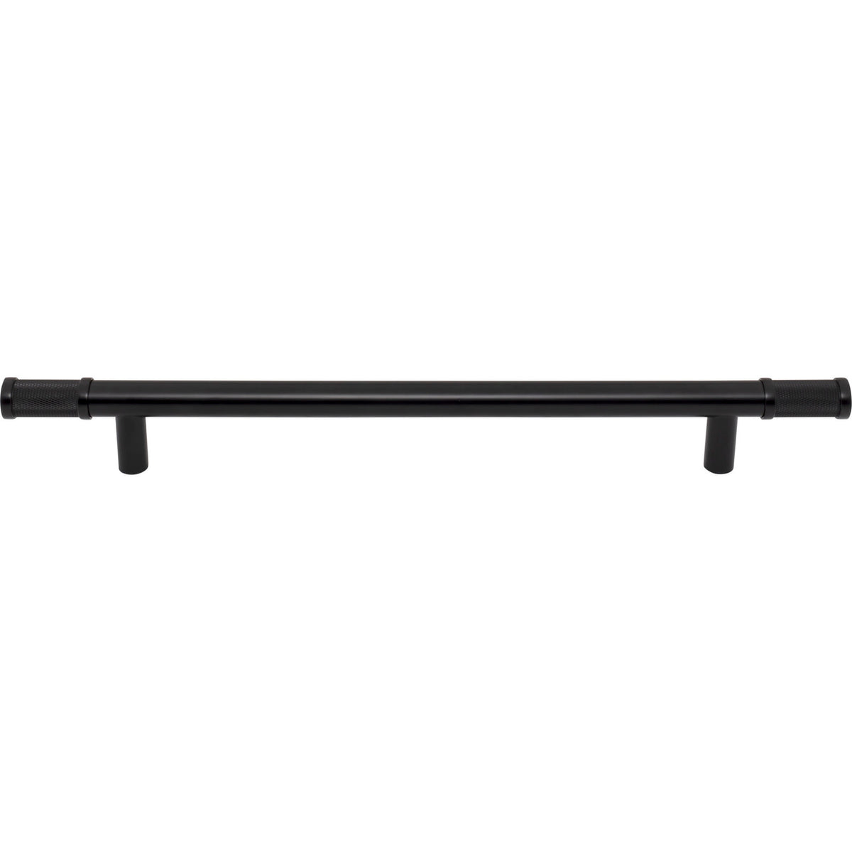 Top Knobs TK3238BLK: 12" cc Burnham Bar Cabinet Pull - Flat Black