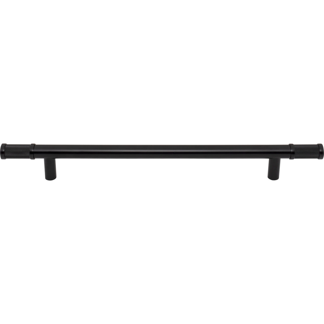 Top Knobs TK3238BLK: 12" cc Burnham Bar Cabinet Pull - Flat Black