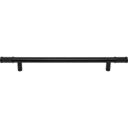 Top Knobs TK3238BLK: 12" cc Burnham Bar Cabinet Pull - Flat Black