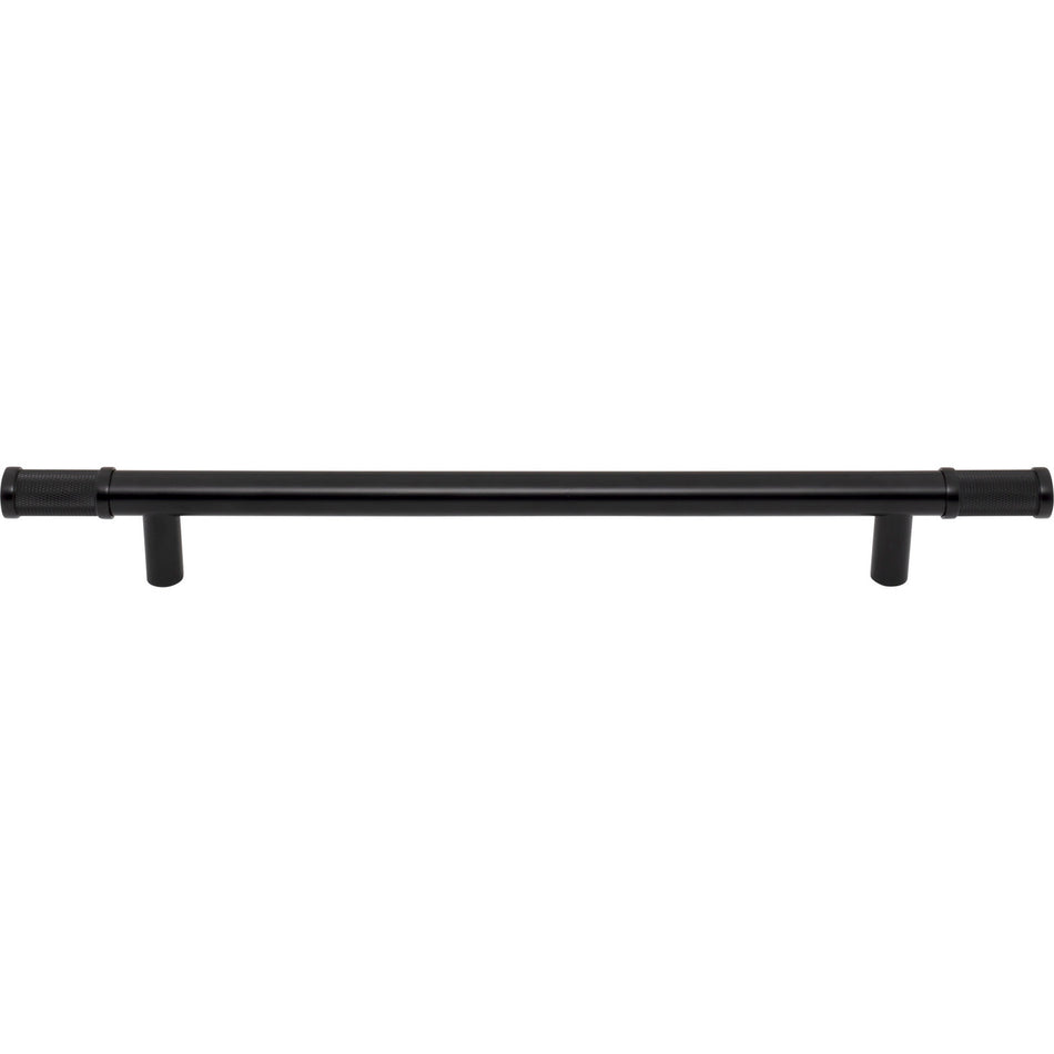 Top Knobs TK3238BLK: 12" cc Burnham Bar Cabinet Pull - Flat Black