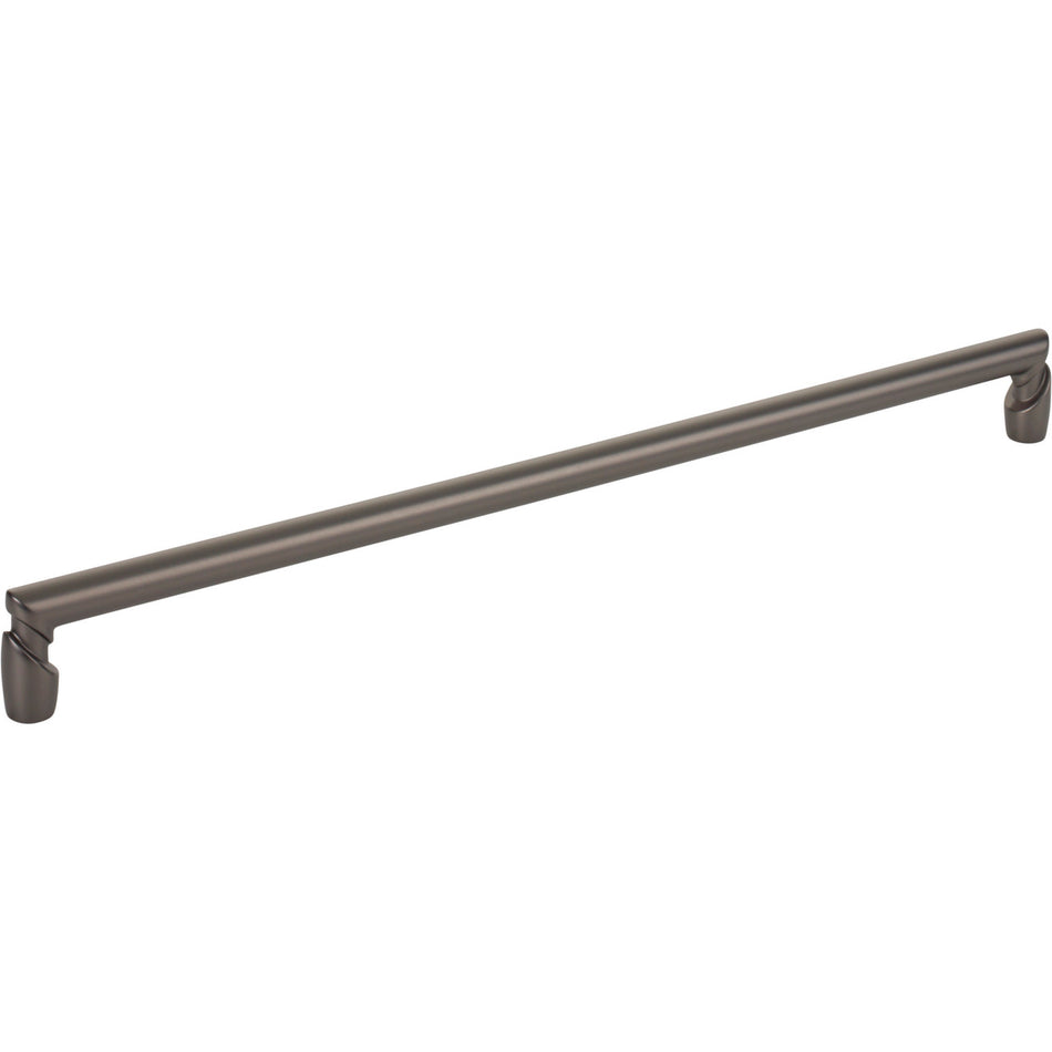 Top Knobs TK3137AG: 12" cc Florham Round Bar Cabinet Pull - Ash Gray