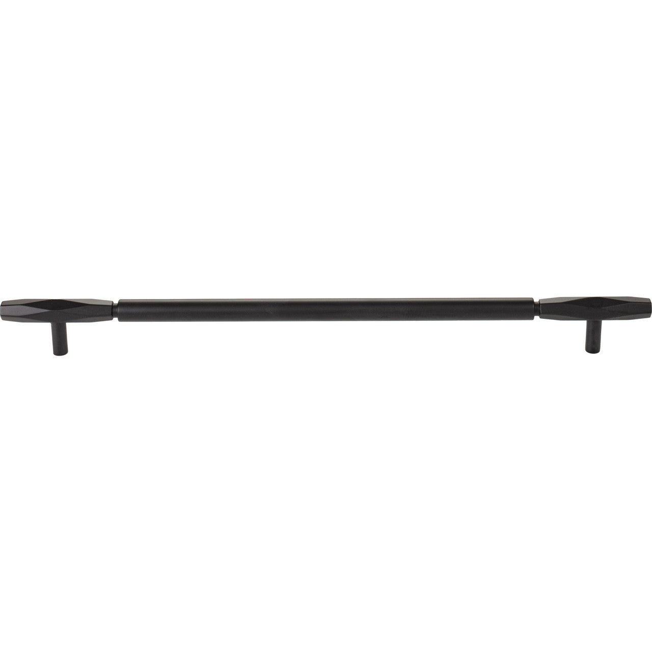 Top Knobs TK3088BLK: 18" cc Regent's Park Kingsmill Cabinet Pull - Flat Black