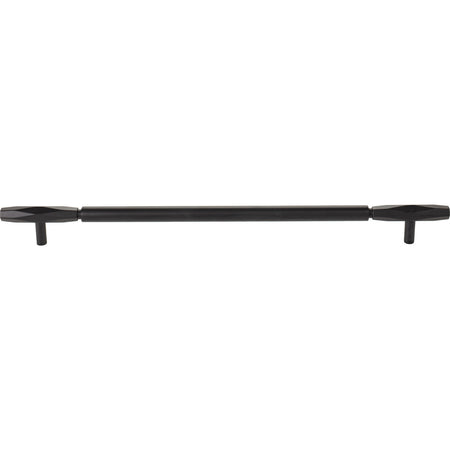 Top Knobs TK3088BLK: 18" cc Regent's Park Kingsmill Cabinet Pull - Flat Black