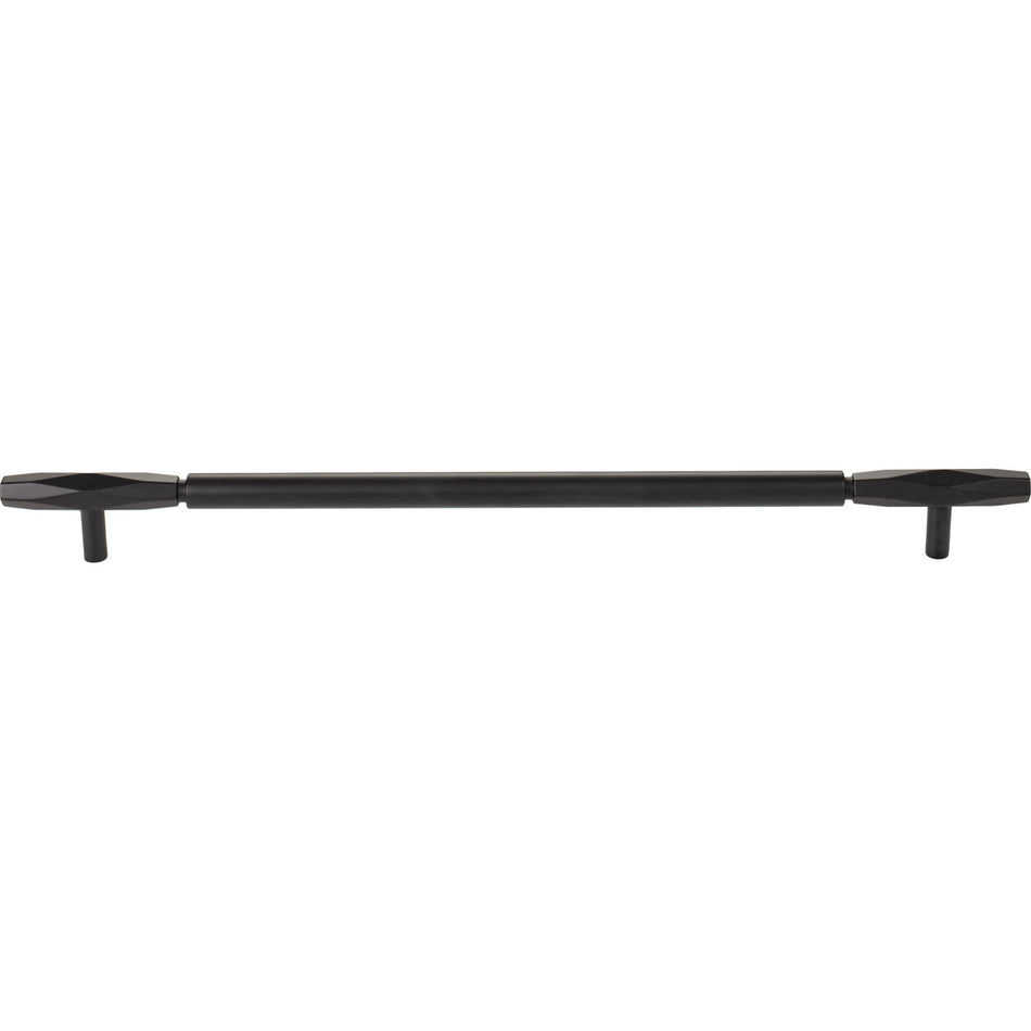Top Knobs TK3088BLK: 18" cc Regent's Park Kingsmill Cabinet Pull - Flat Black