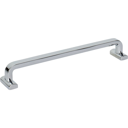 Top Knobs TK3165PC: 7-9/16" cc Harrison D-Handle Cabinet Pull - Polished Chrome