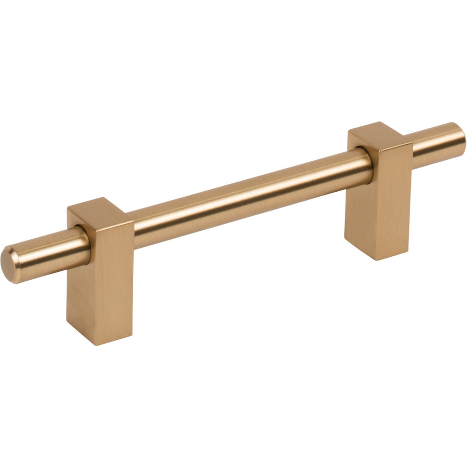 Jeffrey Alexander 478-96SBZ: 96mm cc Larkin Bar Cabinet Pull - Satin Bronze