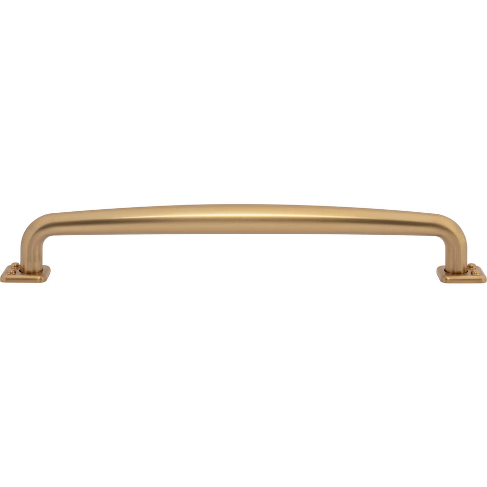 Atlas A547-WB: 12" cc Benning D-Handle Appliance Pull - Warm Brass