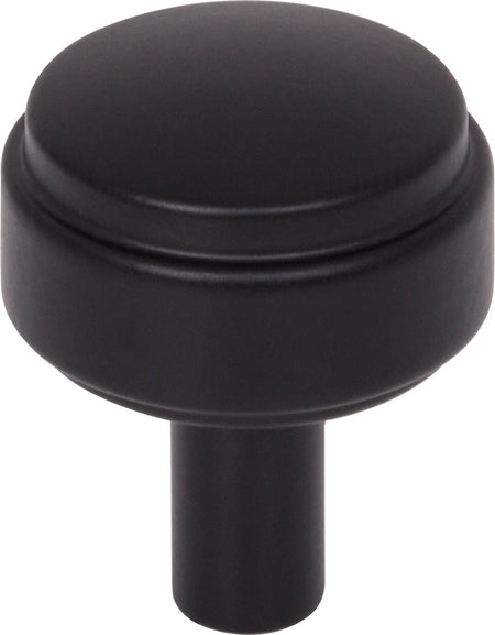 Jeffrey Alexander 885MB: 1-1/8" Hayworth Cabinet Knob - Matte Black