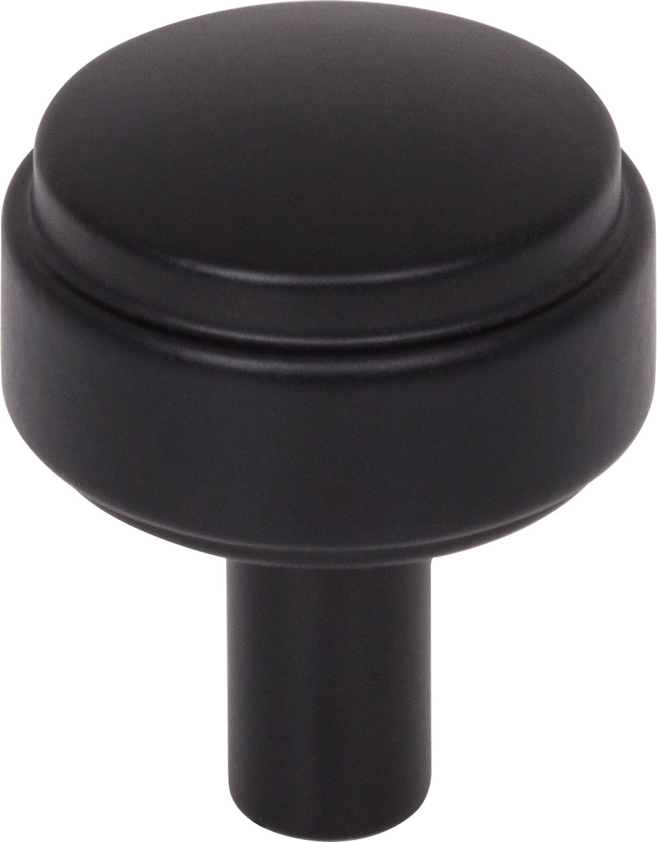 Jeffrey Alexander 885MB: 1-1/8" Hayworth Cabinet Knob - Matte Black