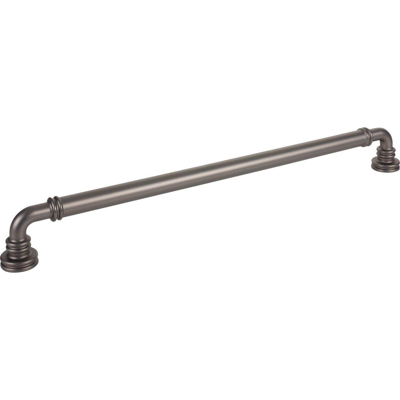 Top Knobs TK3148AG: 18" cc Cranford D-Handle Cabinet Pull - Ash Gray