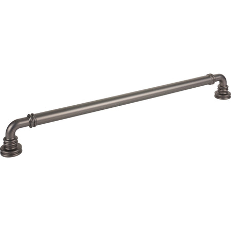 Top Knobs TK3148AG: 18" cc Cranford D-Handle Cabinet Pull - Ash Gray